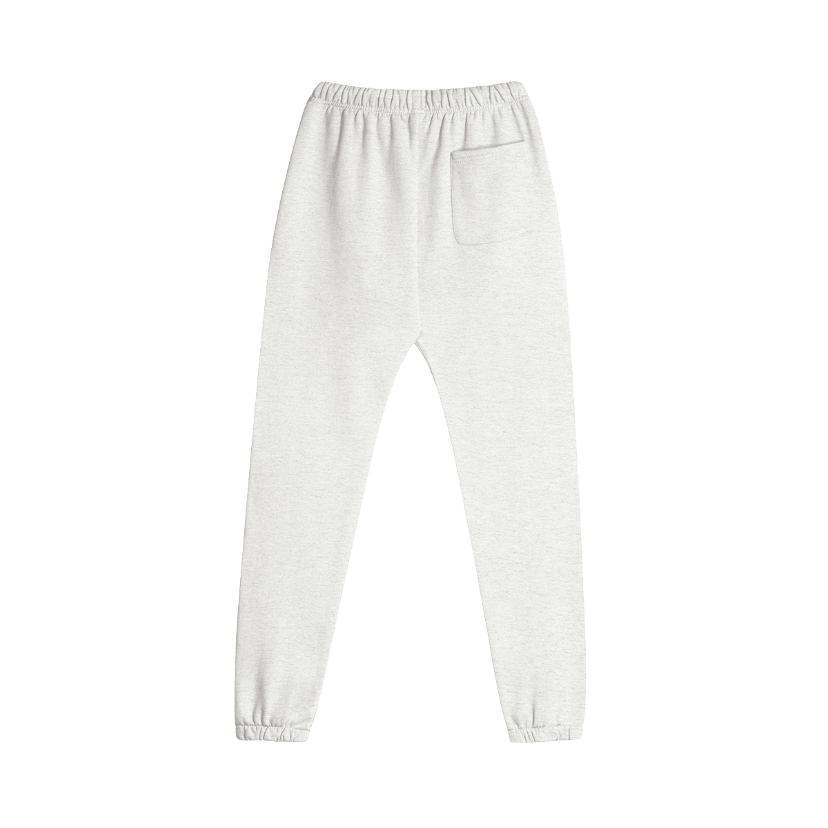 Alma – Heather Gray Embroidered Fleece Sweatpants