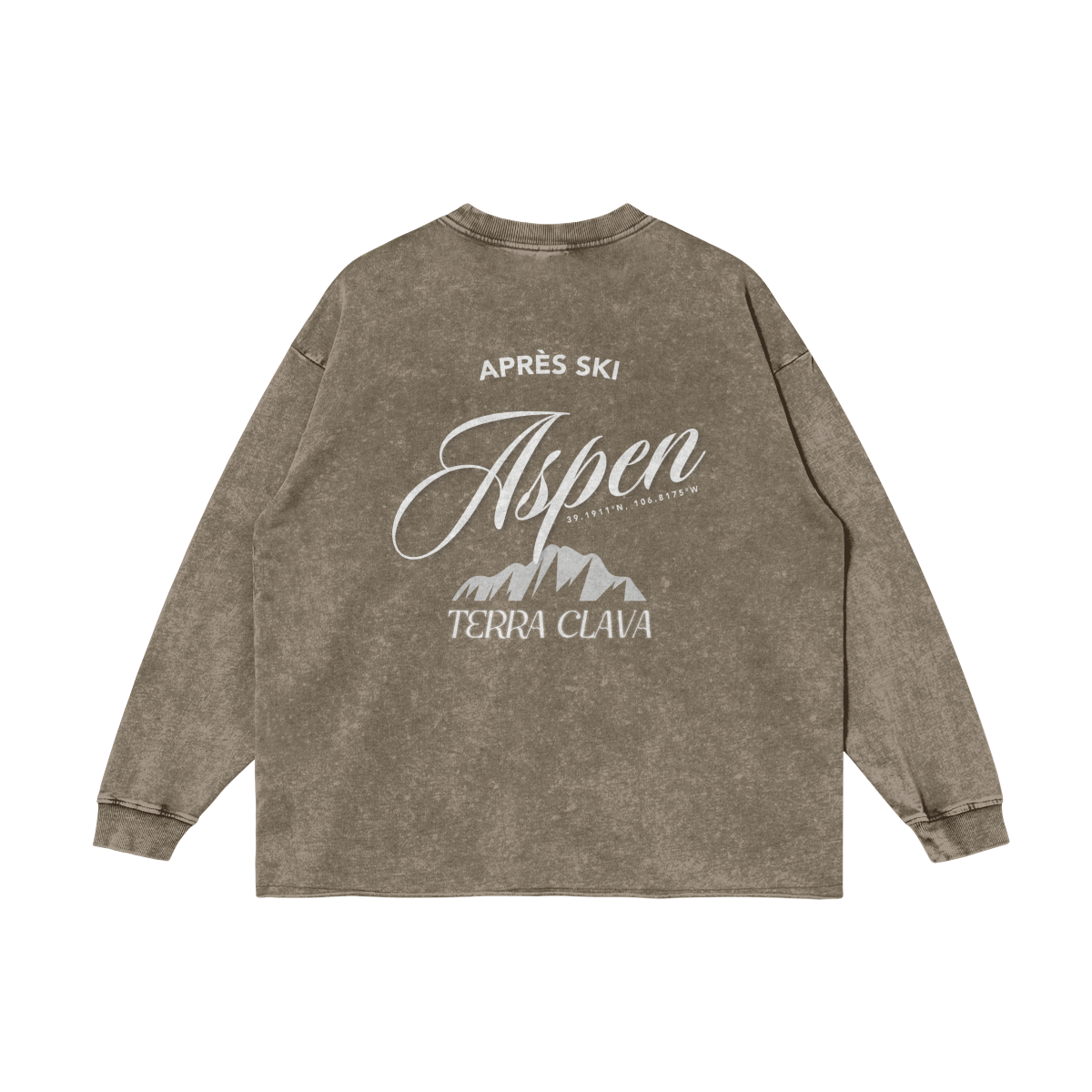 Aspen Long Sleeve Tee - Pastel Brown
