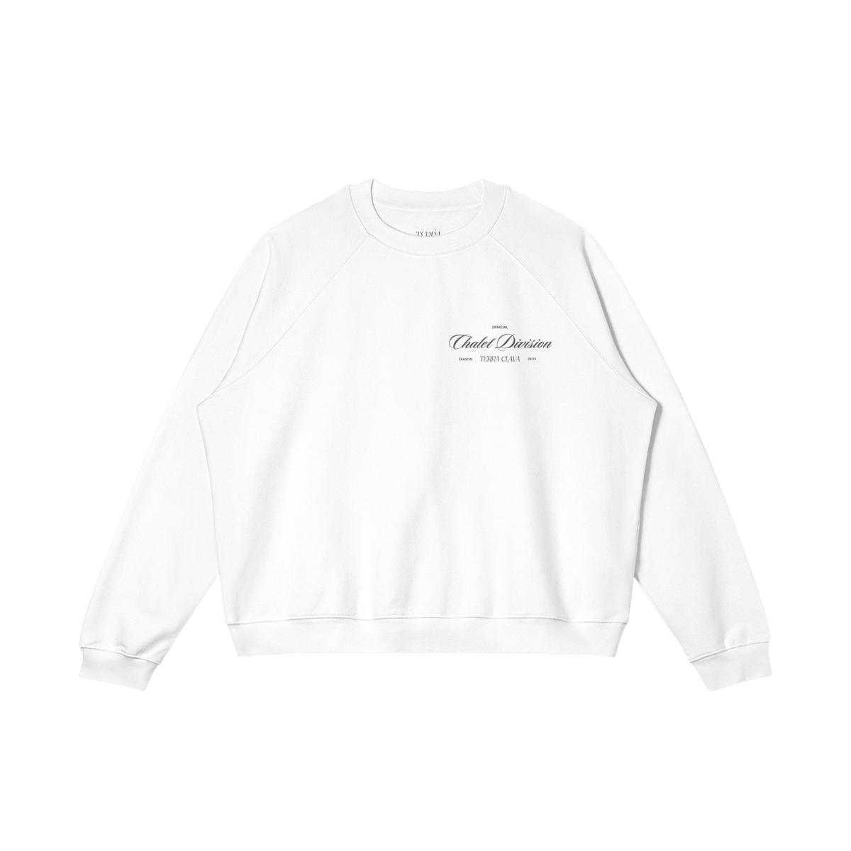 Vail Heavyweight Fleece-Lined Crewneck - White