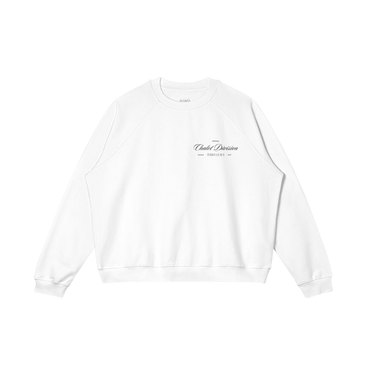 Vail Heavyweight Fleece-Lined Crewneck - White