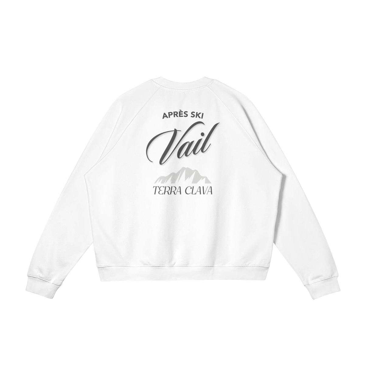 Vail Heavyweight Fleece-Lined Crewneck - White