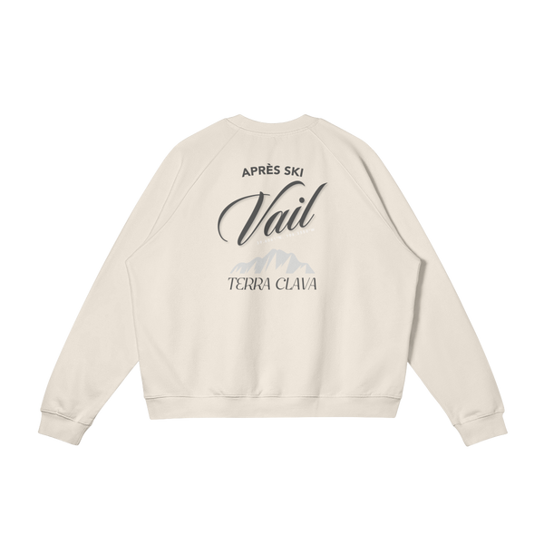 Vail Crewneck - Rice Apricot