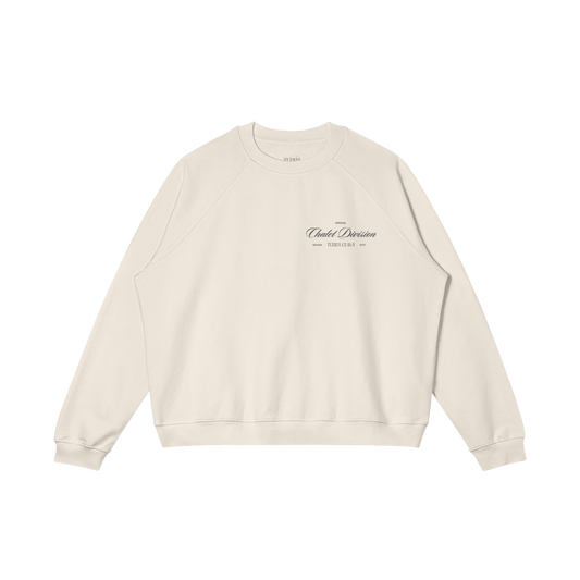 Vail Heavyweight Fleece-Lined Crewneck - Rice Apricot