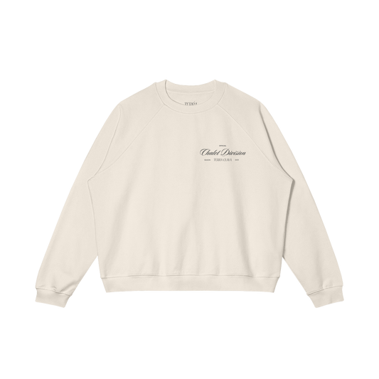 Aspen Heavyweight Fleece-Lined Crewneck - Rice Apricot