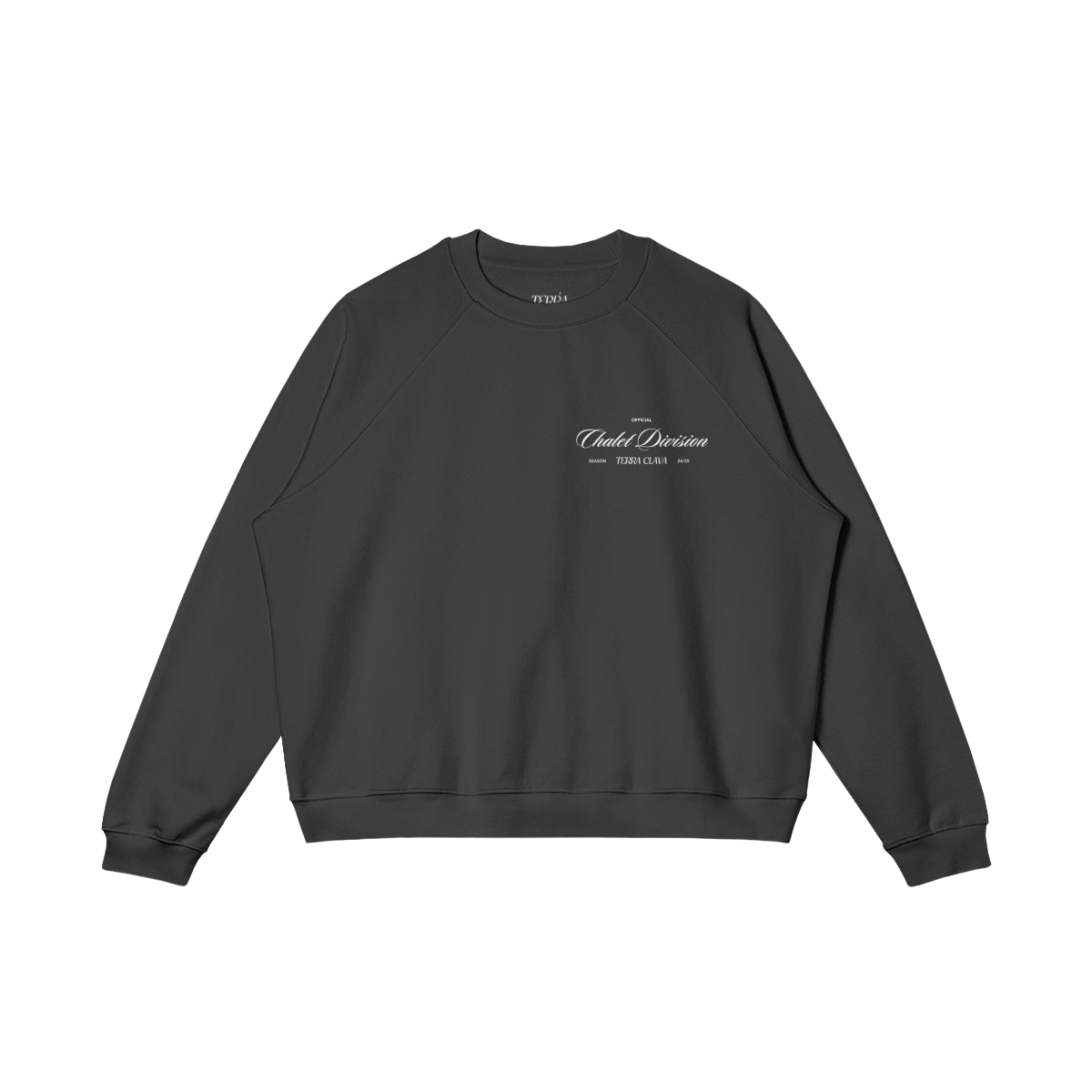 Aspen Heavyweight Fleece-Lined Crewneck - Black