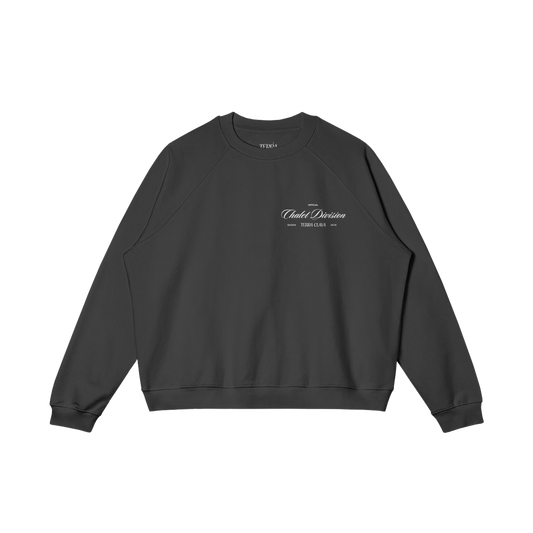 Aspen Heavyweight Fleece-Lined Crewneck - Black