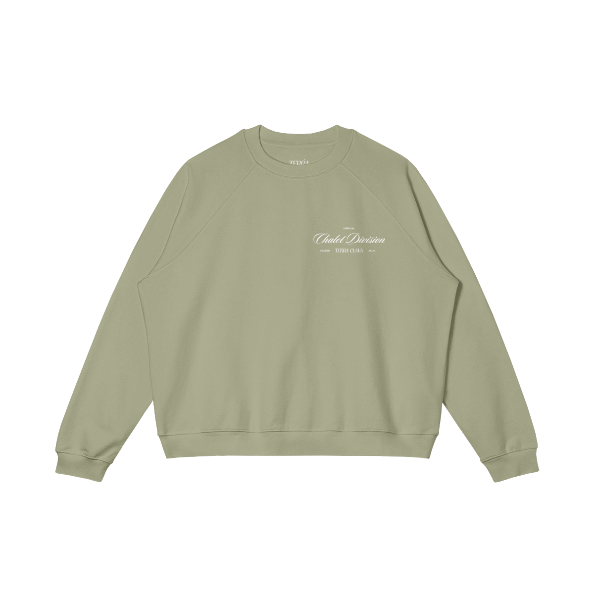 Aspen Heavyweight Fleece-Lined Crewneck - Matcha Green