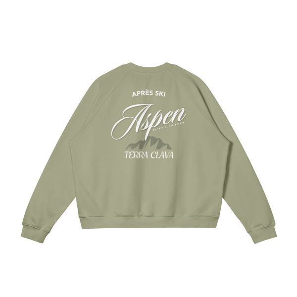 Aspen Crewneck - Matcha Green