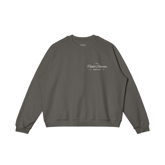 Aspen Heavyweight Fleece-Lined Crewneck - Charcoal Grey