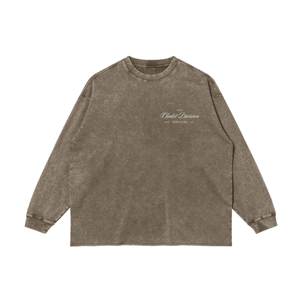 Aspen Heavyweight Fleece-Lined Crewneck - Pastel Brown