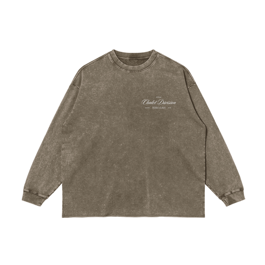 Aspen Heavyweight Fleece-Lined Crewneck - Pastel Brown