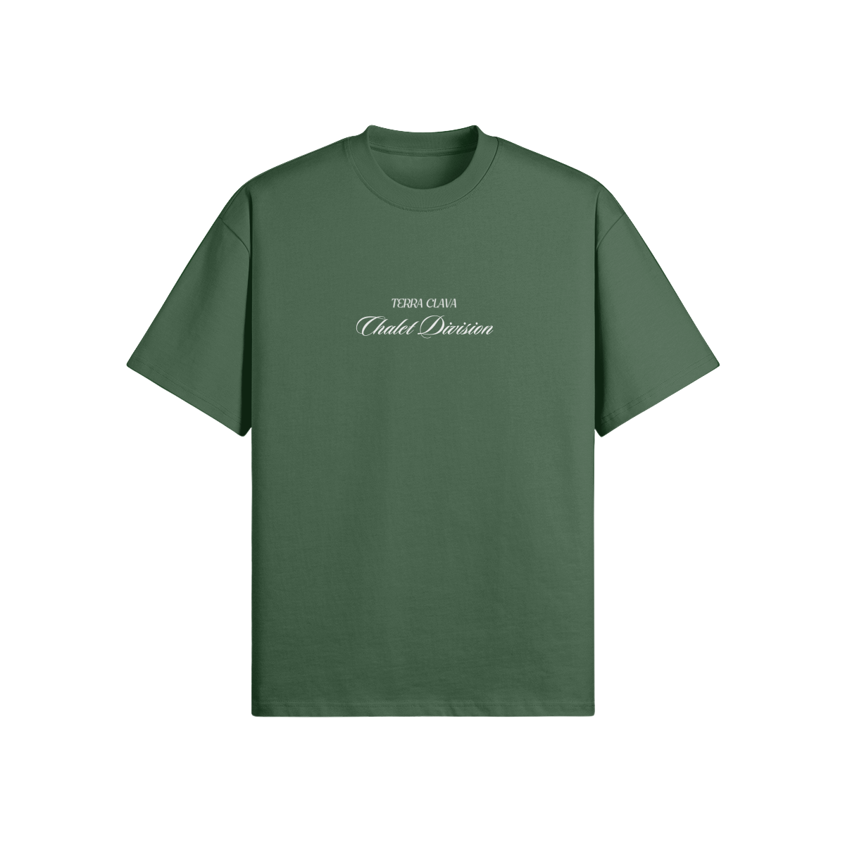 Oversized Super Heavyweight Tee - Cactus Green