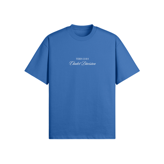 Oversized Super Heavyweight Tee - Cerulean Blue